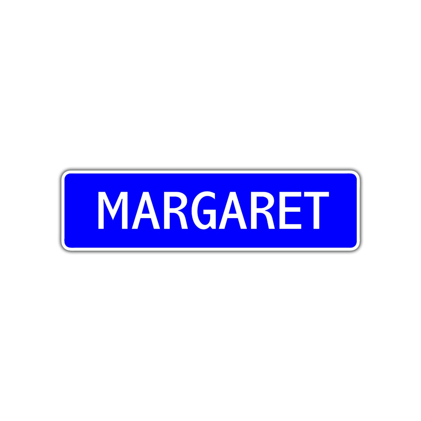 Margaret Street Sign Children Name Room Plate