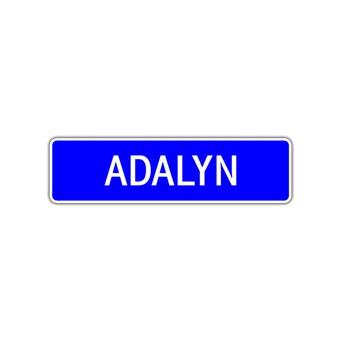 Adalyn Street Sign Children Name Room Plate