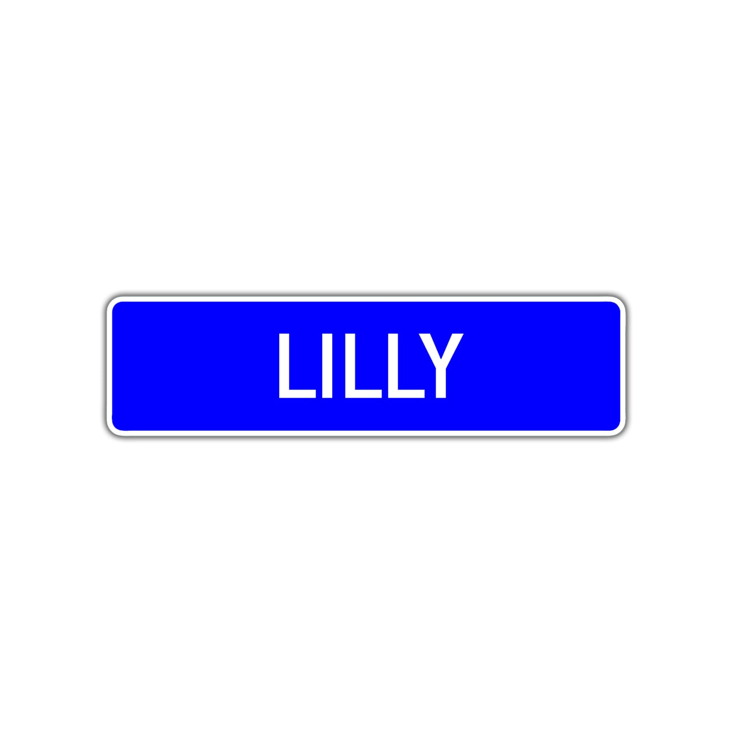 Lilly Street Sign Children Name Room Plate