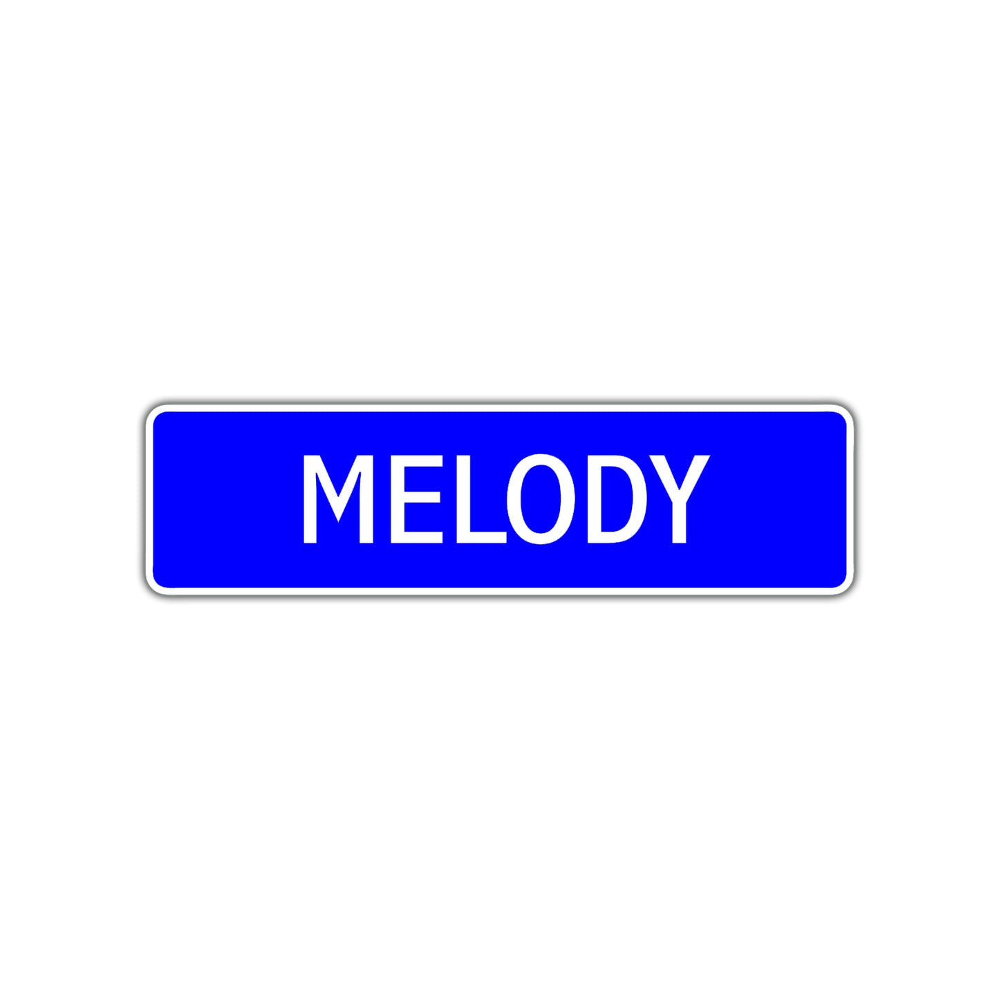 Melody Street Sign Children Name Room Plate
