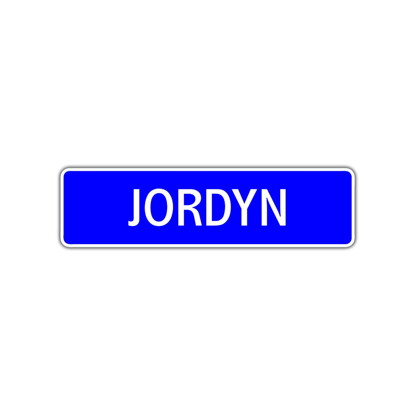 Jordyn Street Sign Children Name Room Plate