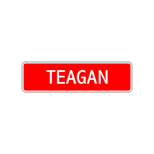 Teagan Street Sign Children Name Room Plate
