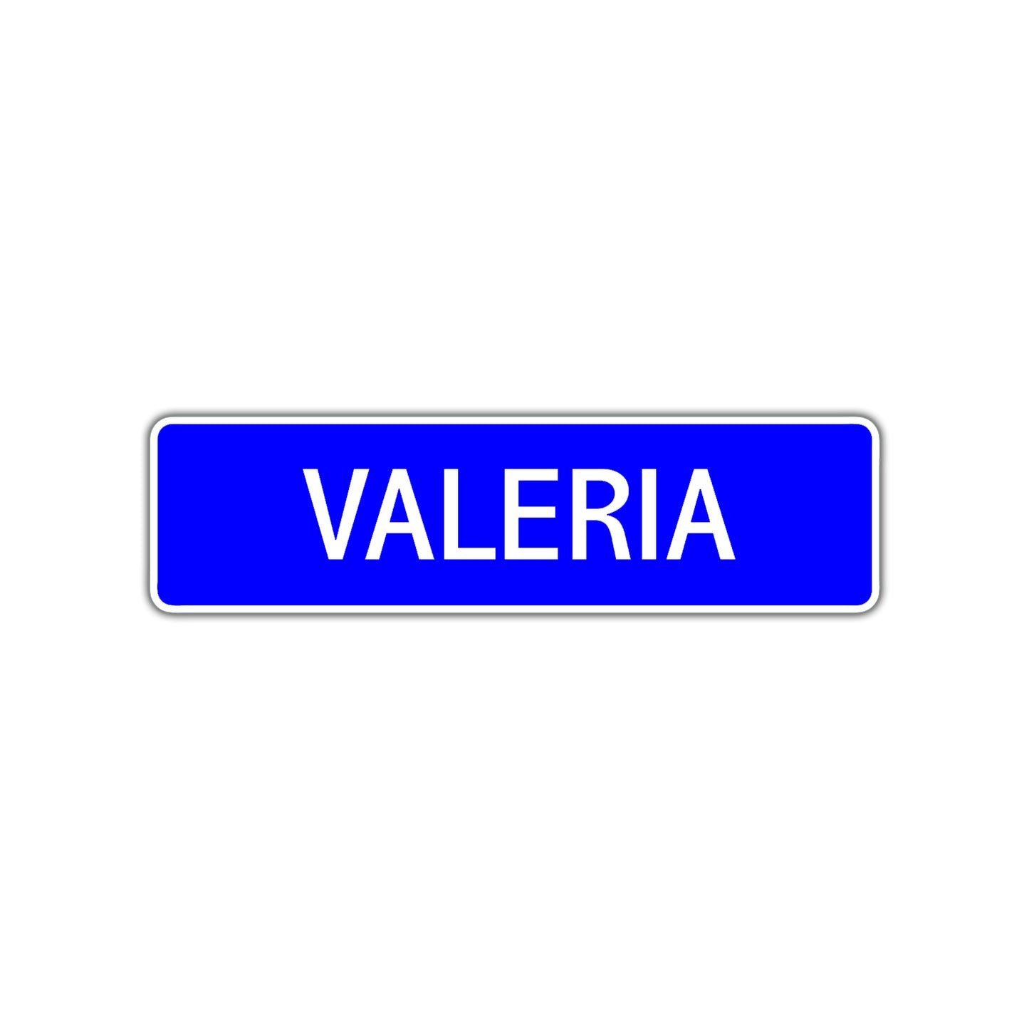 Valeria Street Sign Children Name Room Plate