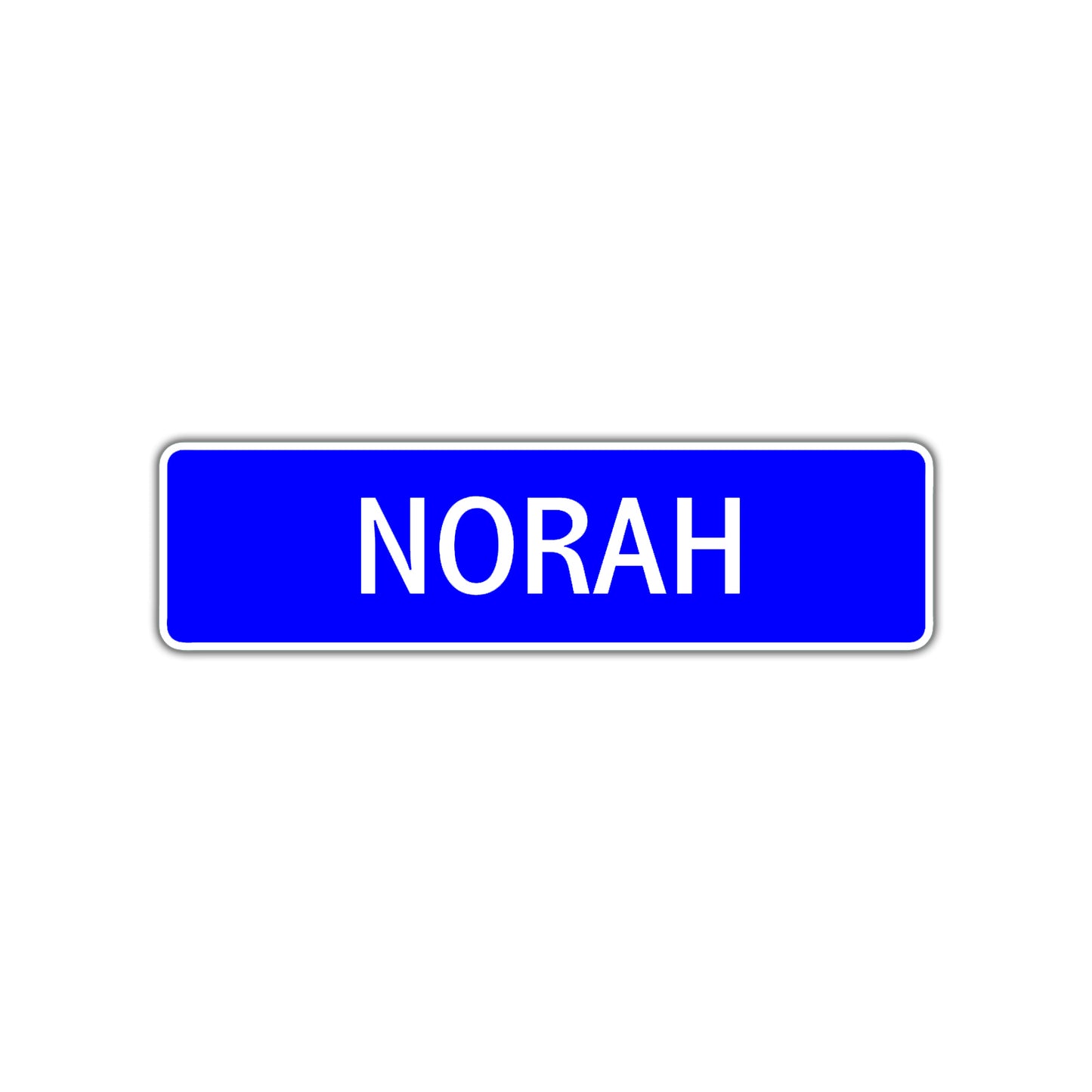 Norah Street Sign Children Name Room Plate