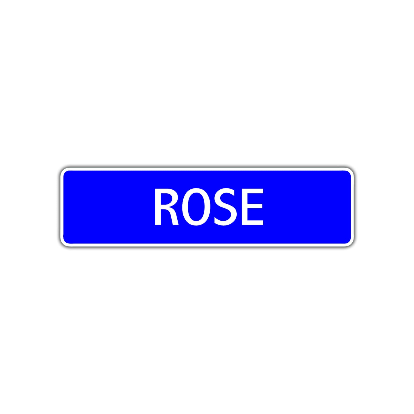 Rose Street Sign Children Name Room Plate