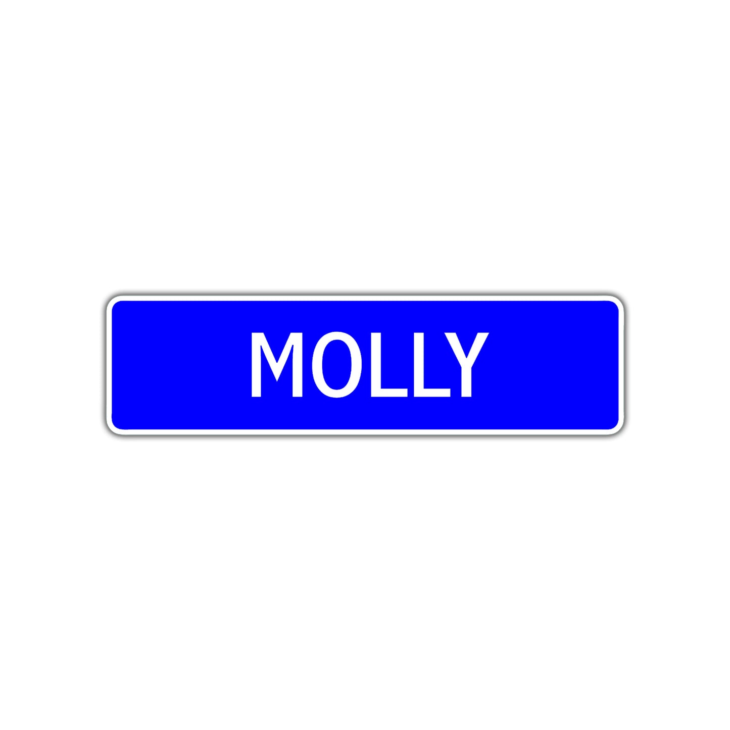 Molly Street Sign Children Name Room Plate
