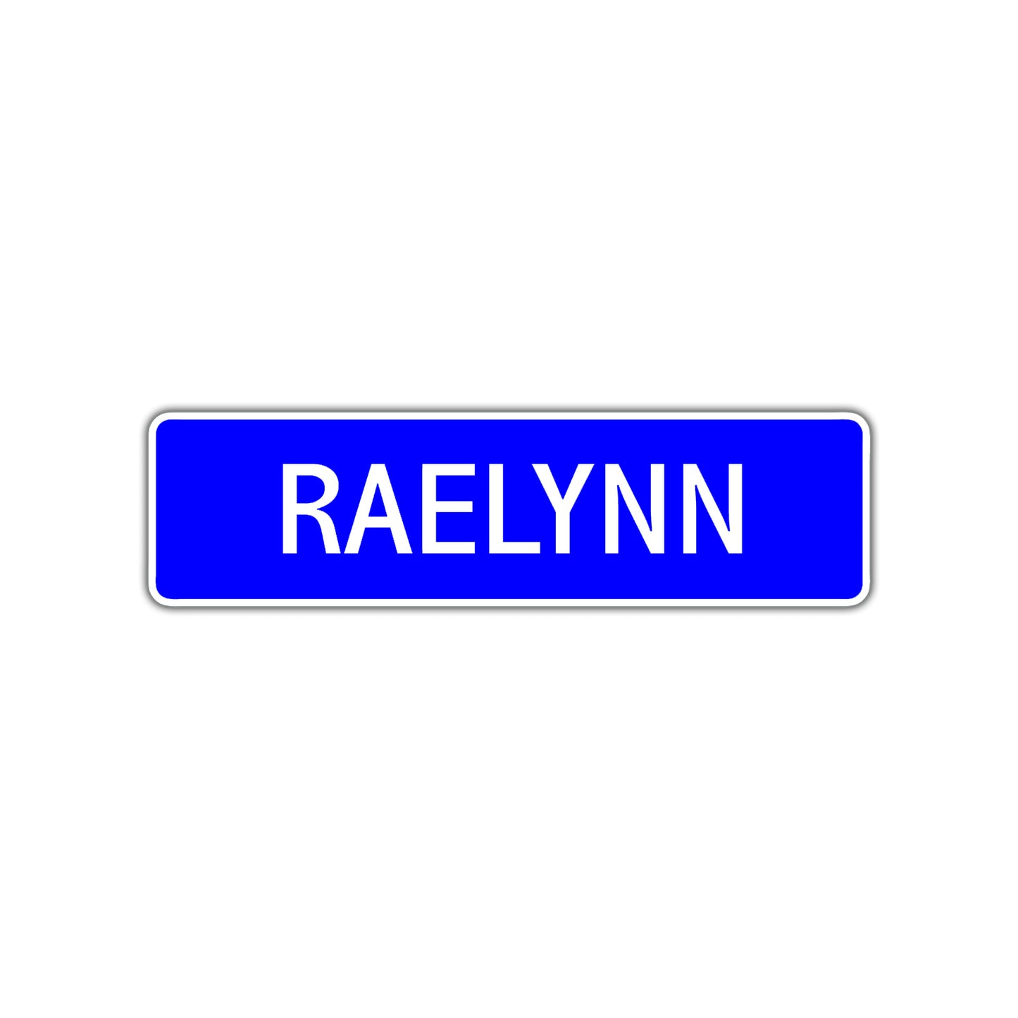 Raelynn Street Sign Children Name Room Plate