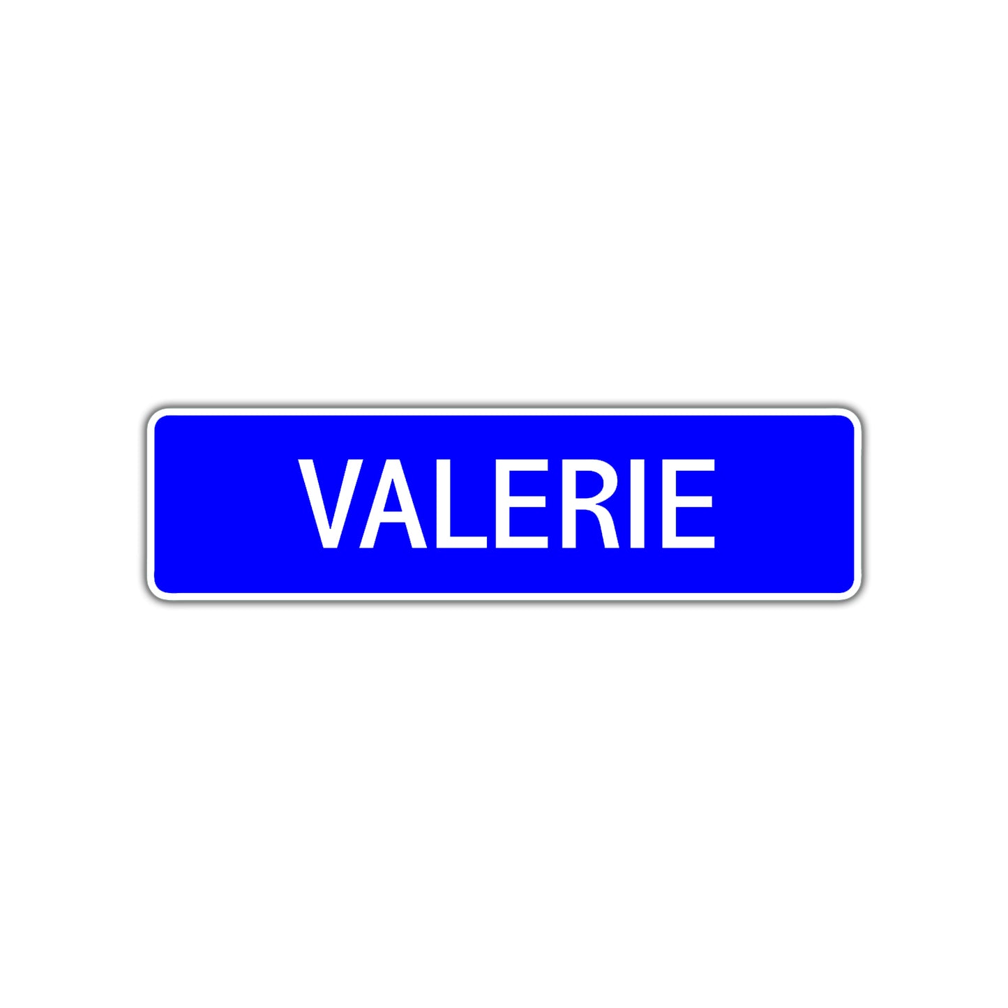 Valerie Street Sign Children Name Room Plate