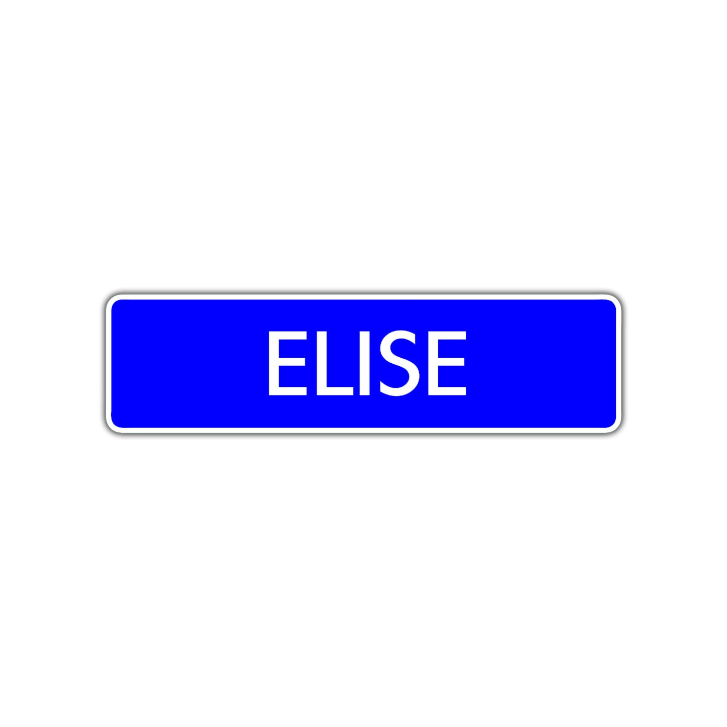 Elise Street Sign Children Name Room Plate