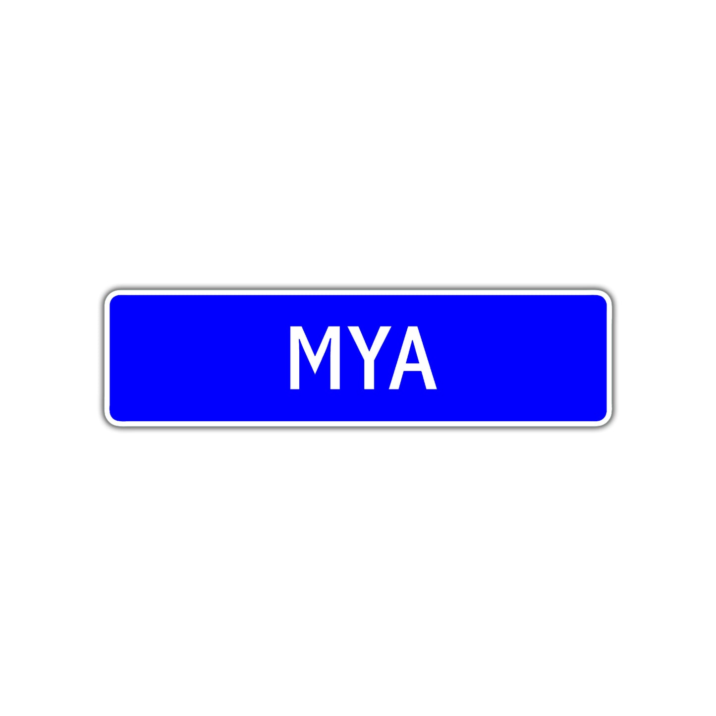 Mya Street Sign Children Name Room Plate