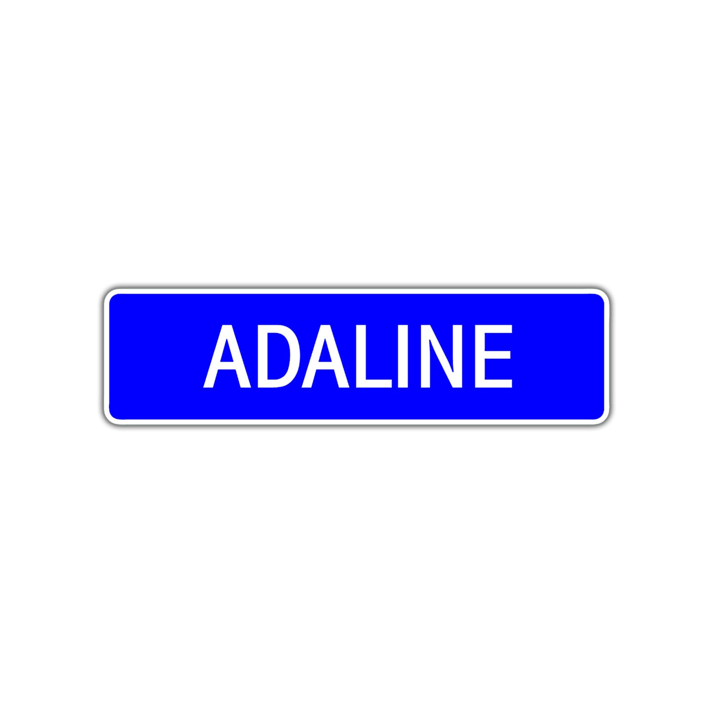 Adaline Street Sign Children Name Room Plate