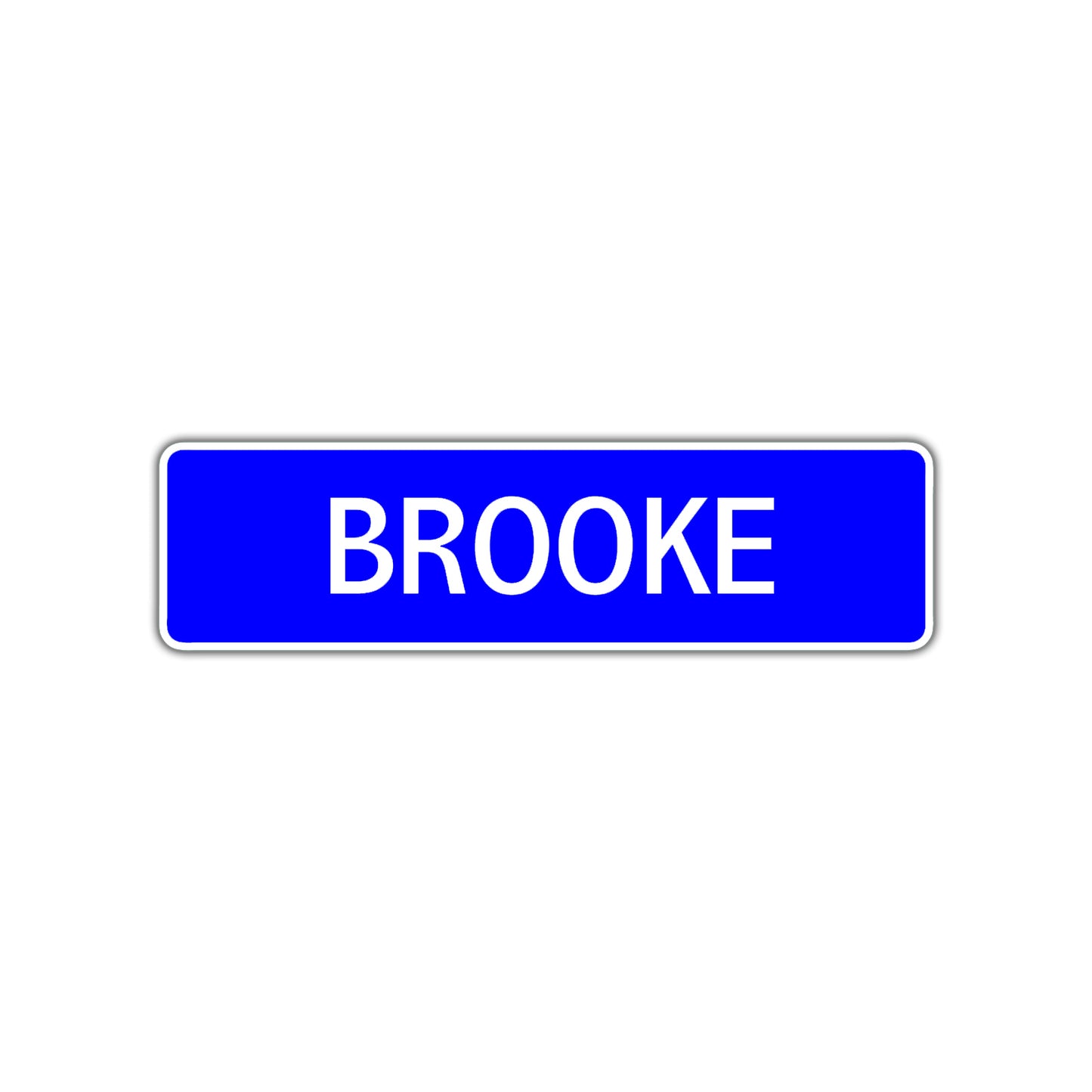 Brooke Street Sign Children Name Room Plate