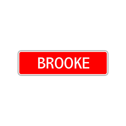 Brooke Street Sign Children Name Room Plate