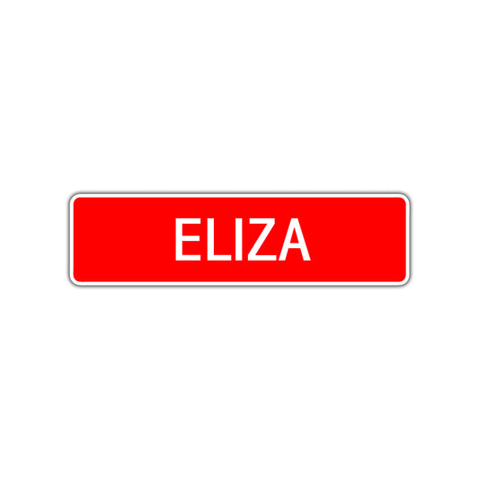 Eliza Street Sign Children Name Room Plate