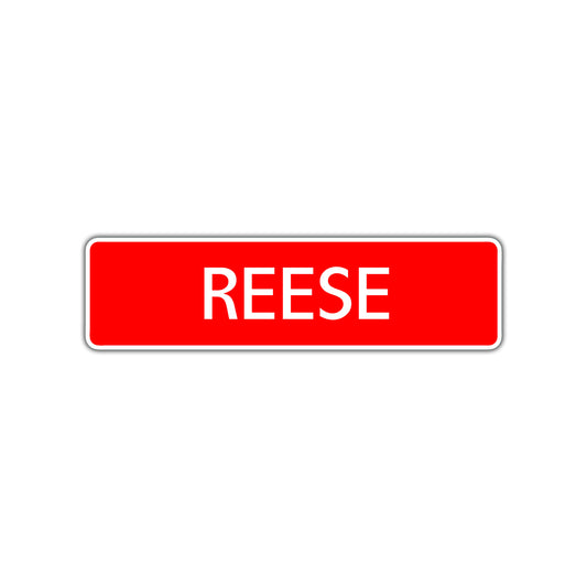 Reese Street Sign Children Name Room Plate