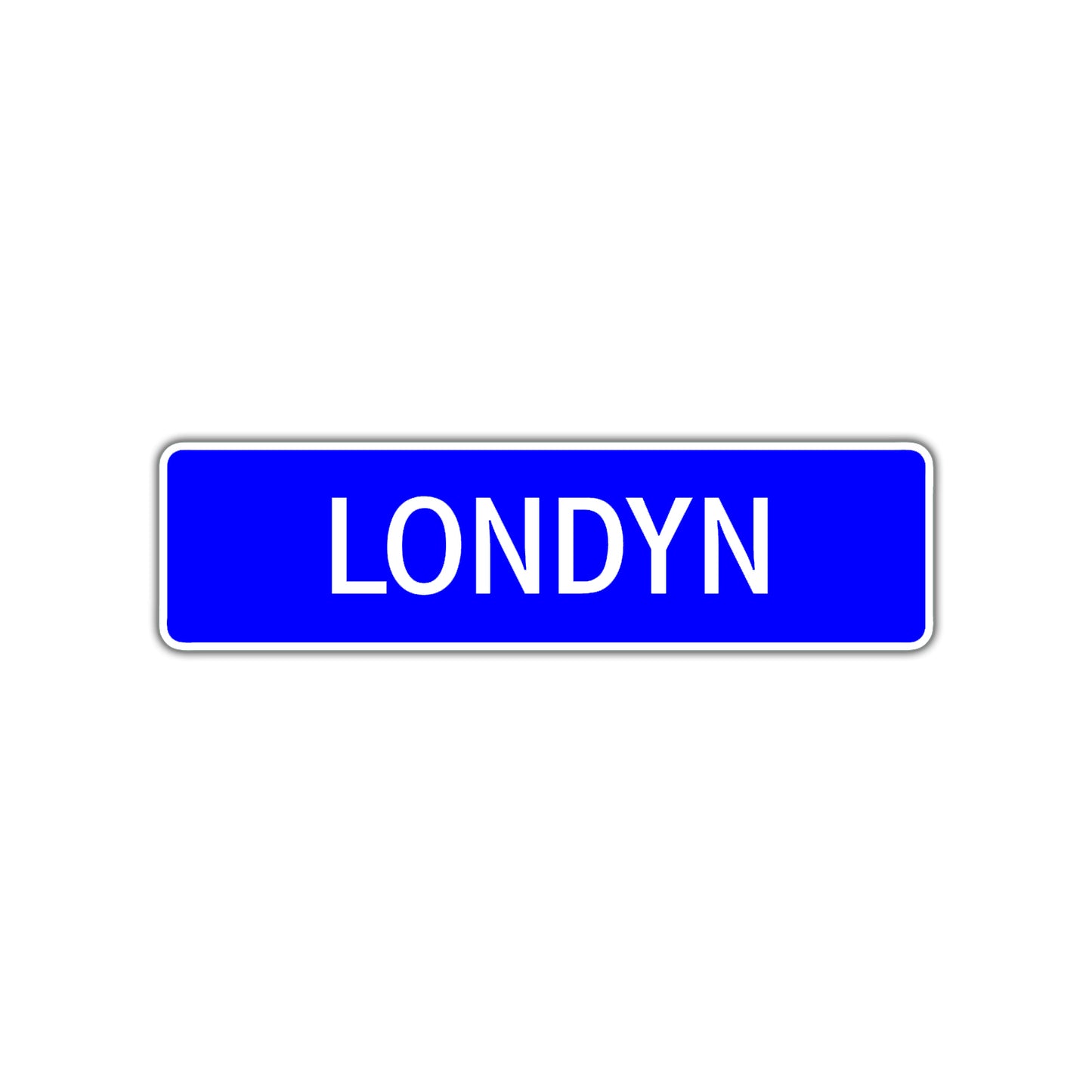 Londyn Street Sign Children Name Room Plate