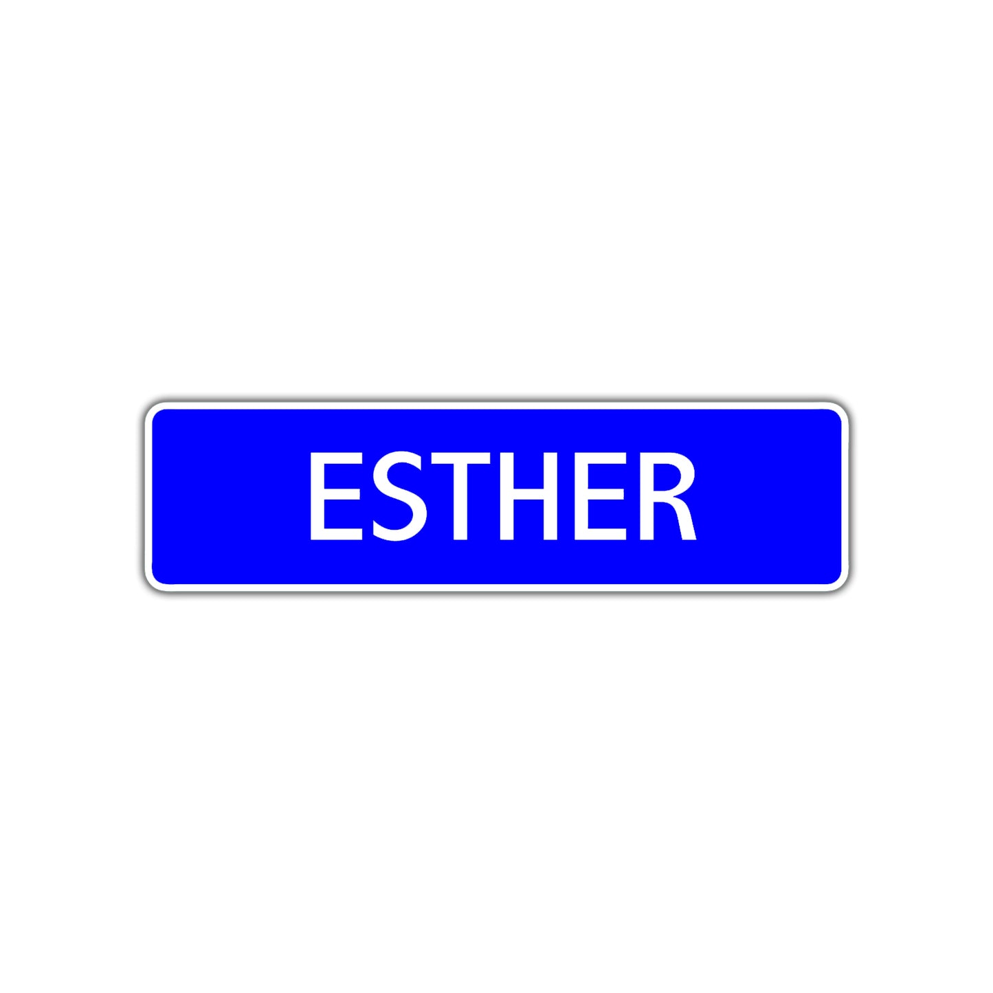Esther Street Sign Children Name Room Plate
