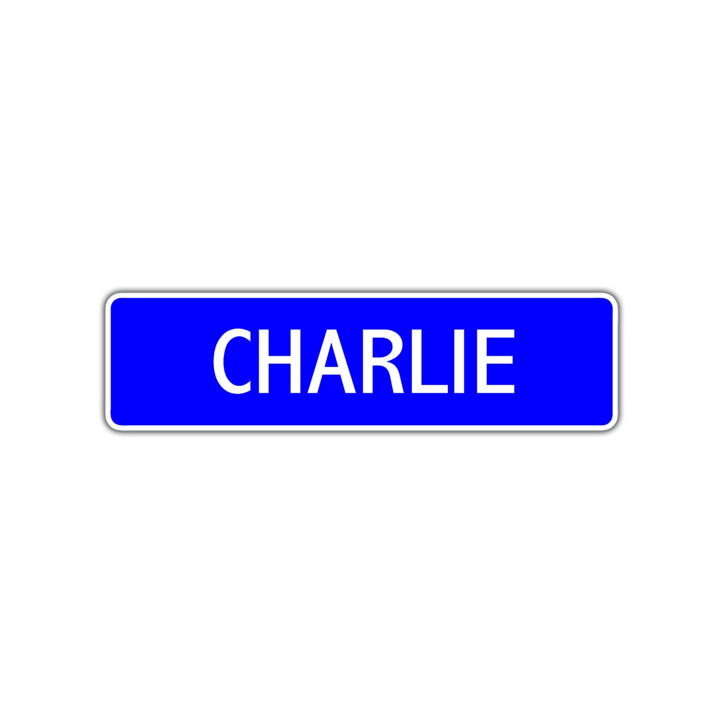 Charlie Street Sign Children Name Room Plate