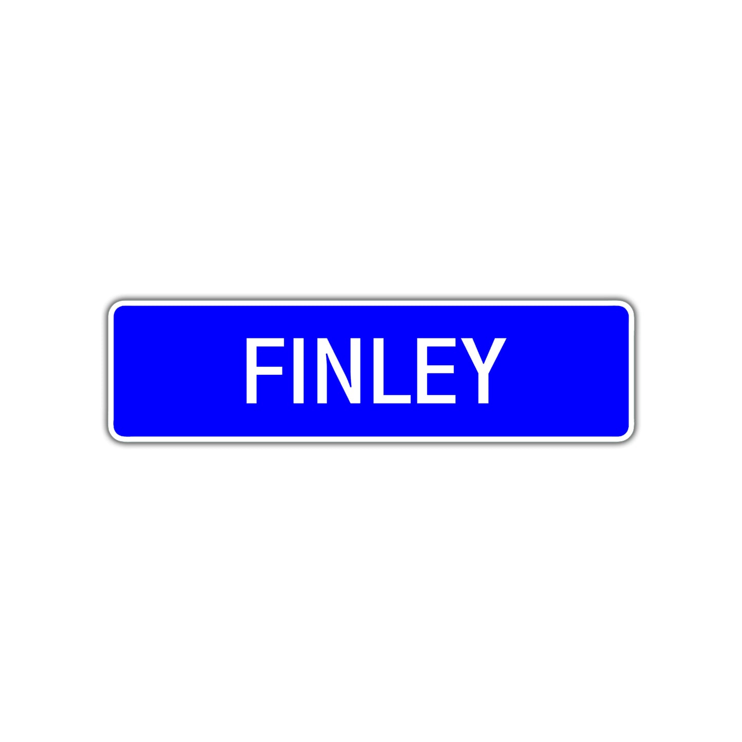 Finley Street Sign Children Name Room Plate