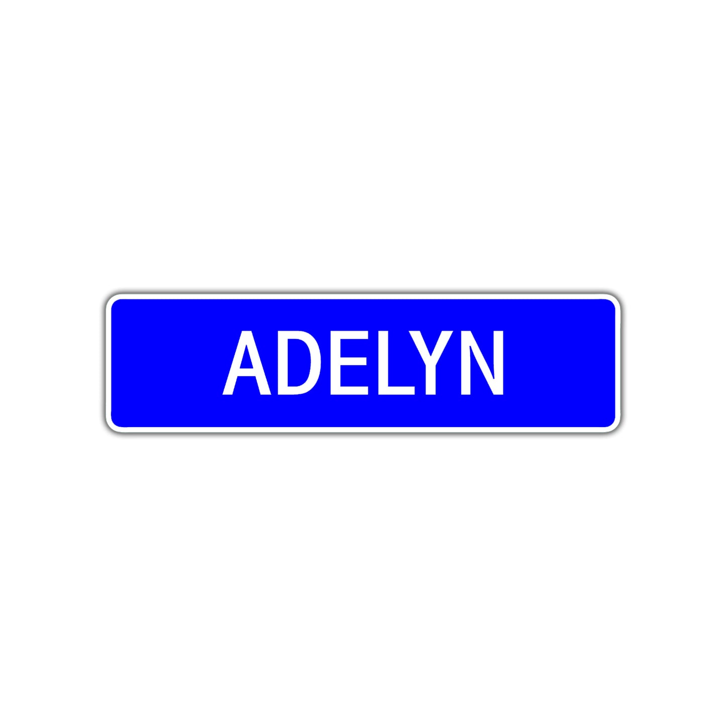 Adelyn Street Sign Children Name Room Plate