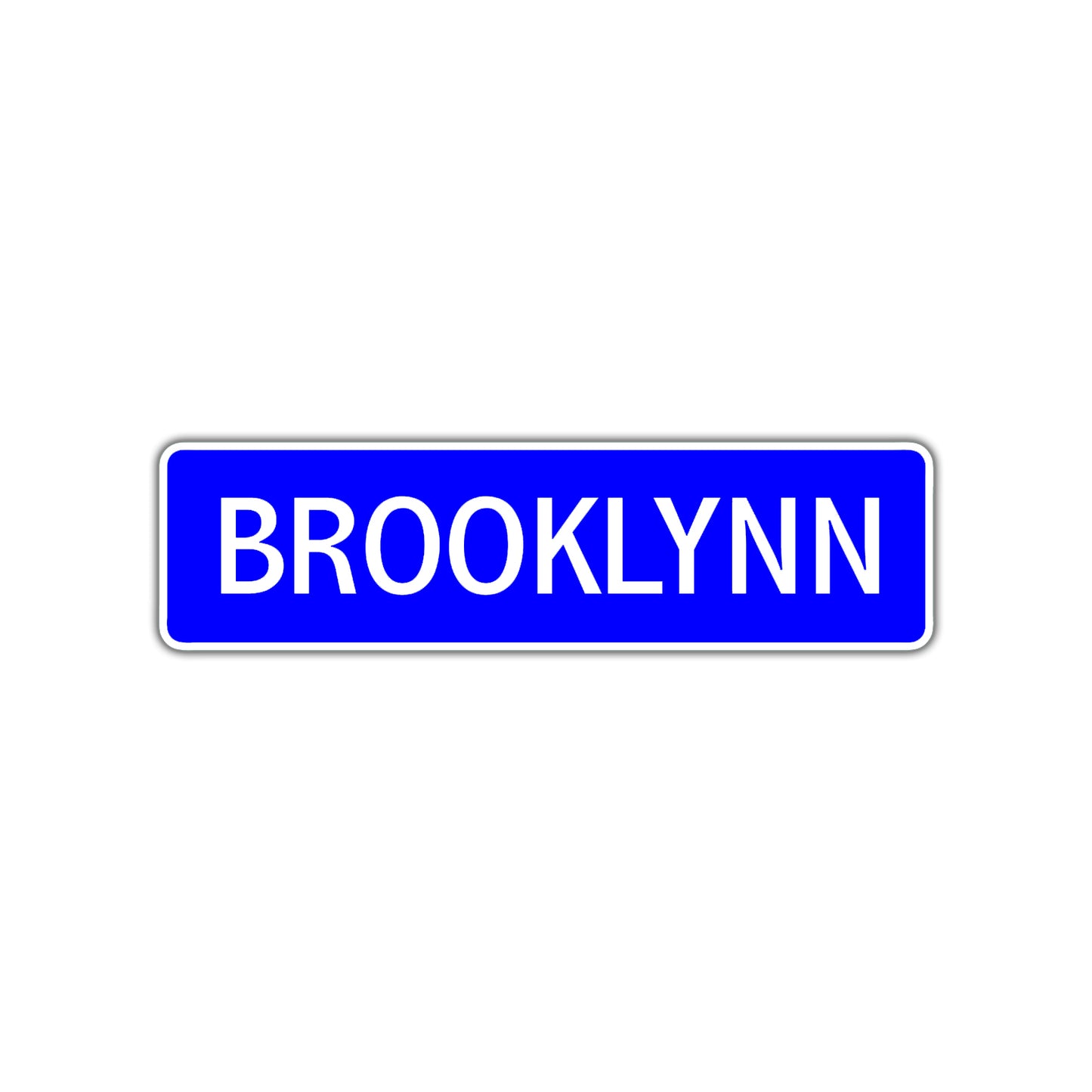 Brooklynn Street Sign Children Name Room Plate