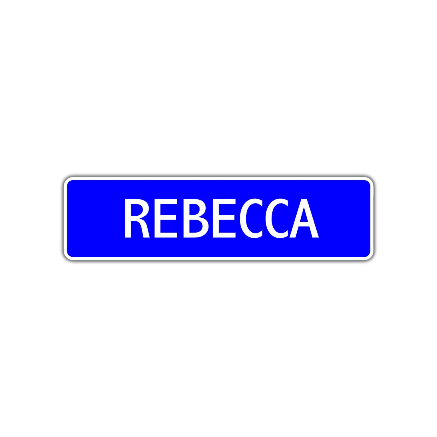 Rebecca Street Sign Children Name Room Plate