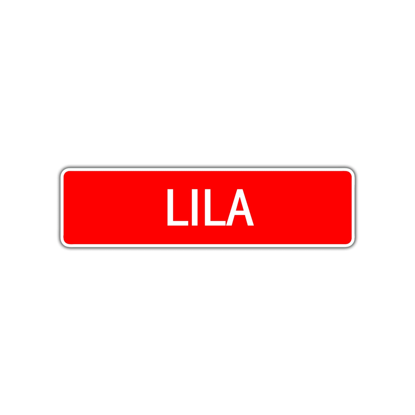 Lila Street Sign Children Name Room Plate