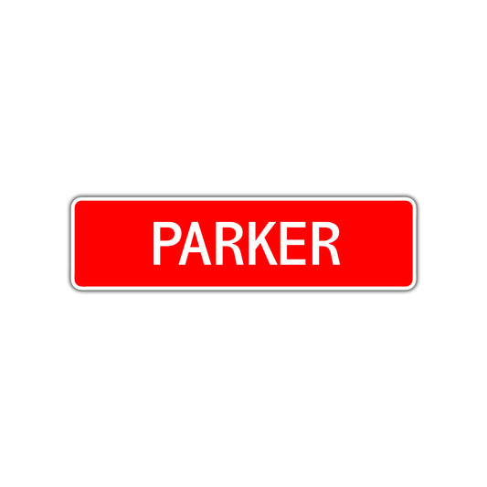 Parker Street Sign Children Name Room Plate