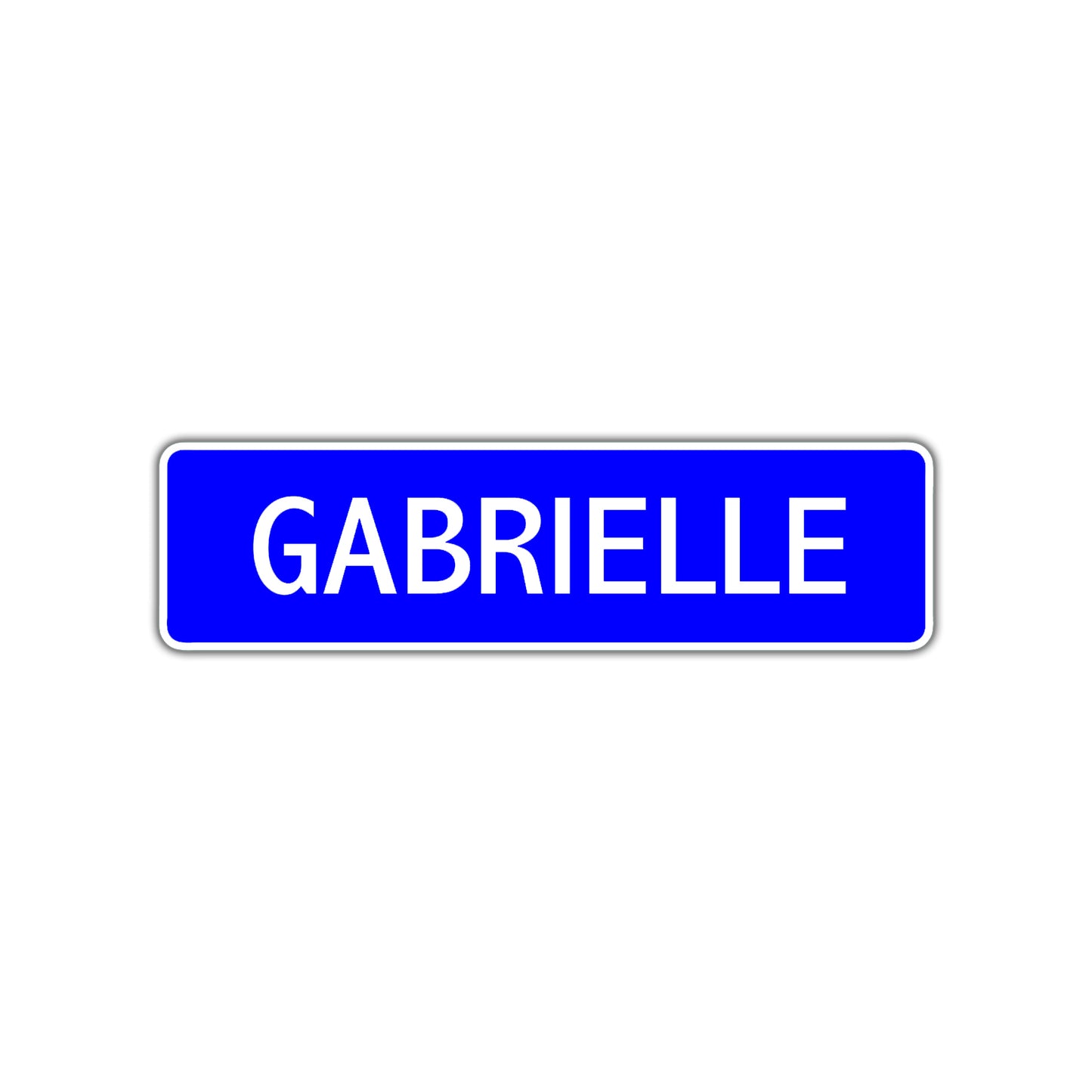 Gabrielle Street Sign Children Name Room Plate