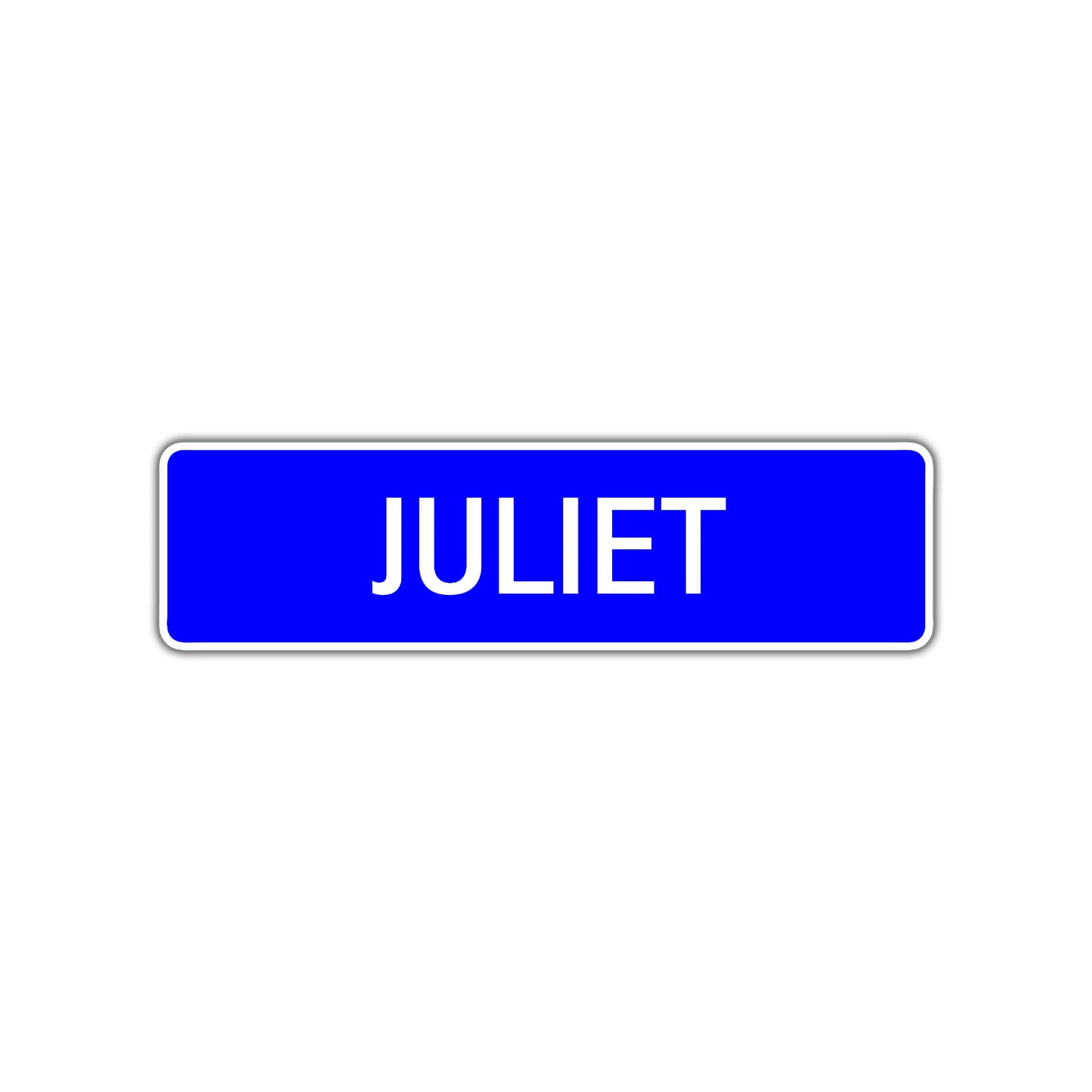 Juliet Street Sign Children Name Room Plate