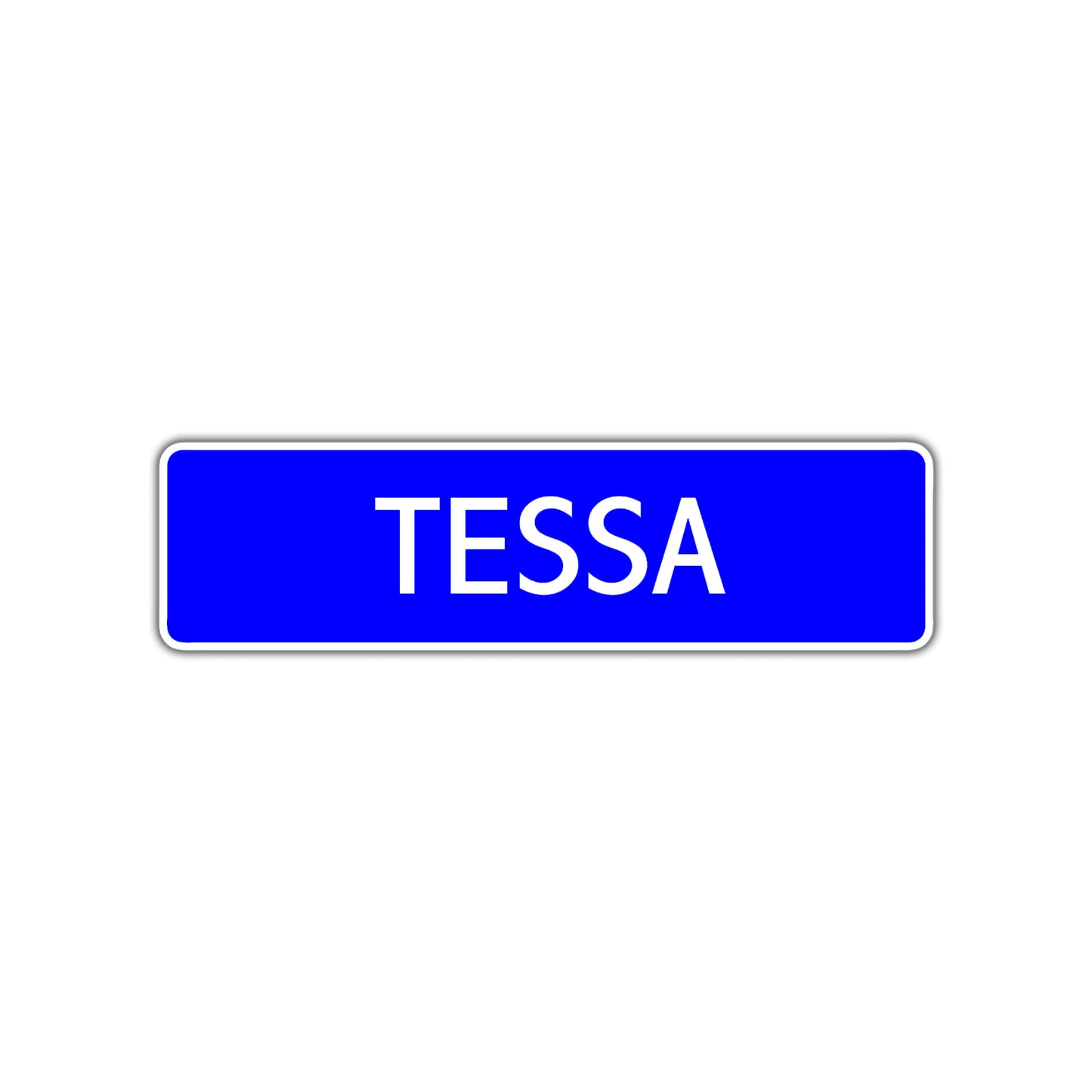 Tessa Street Sign Children Name Room Plate
