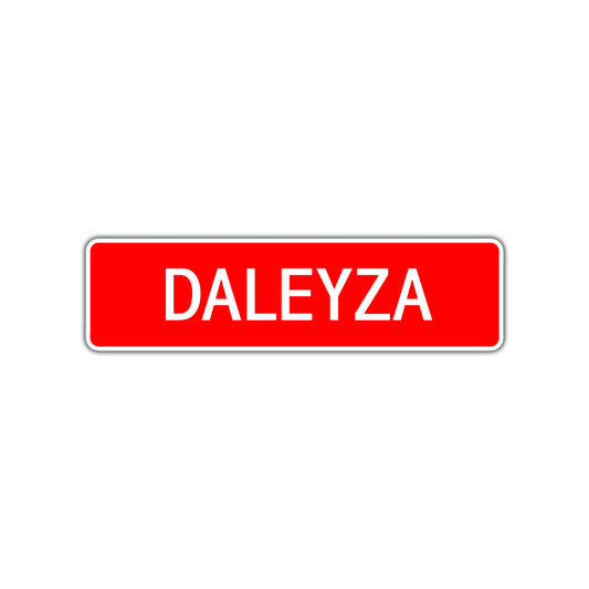 Daleyza Street Sign Children Name Room Plate