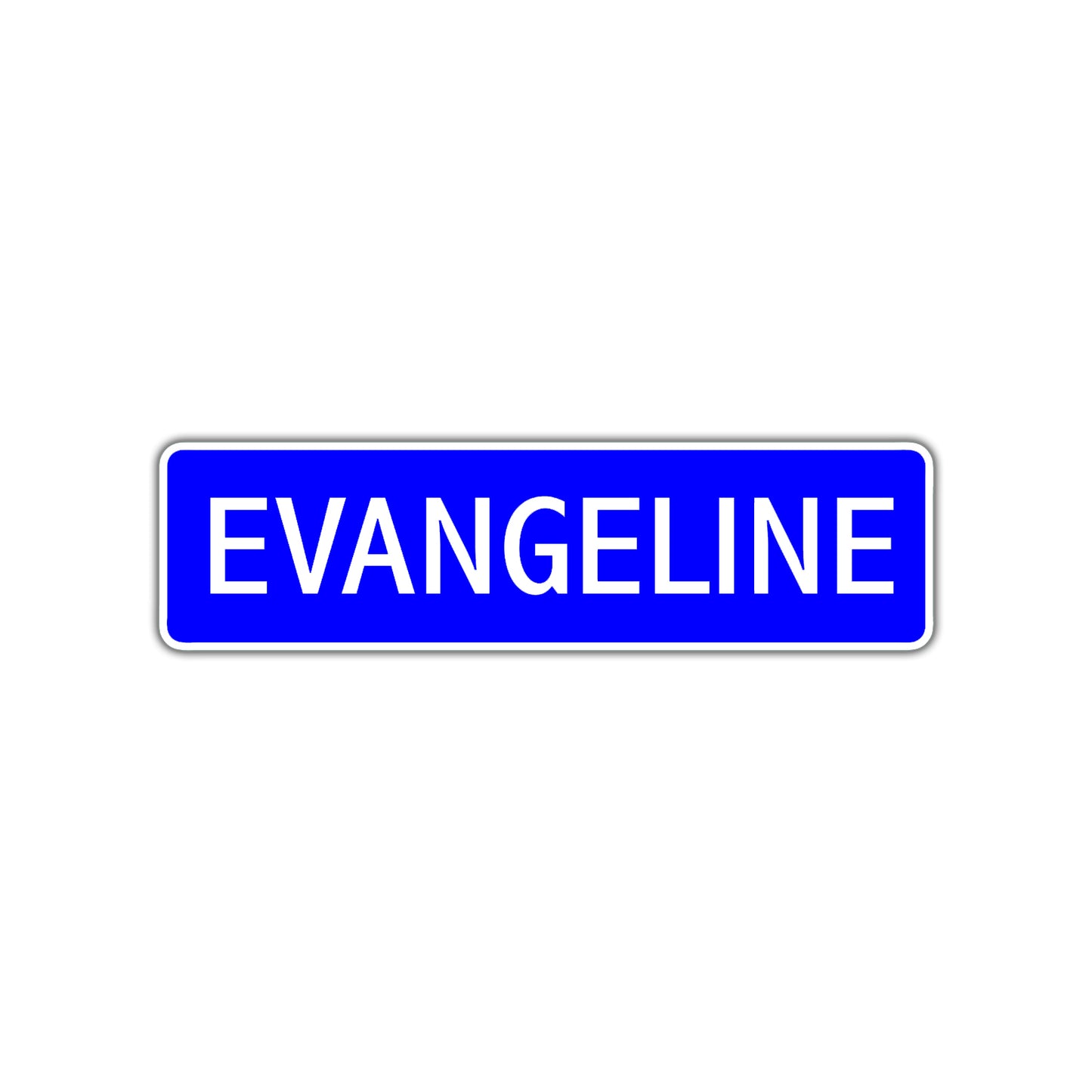 Evangeline Street Sign Children Name Room Plate