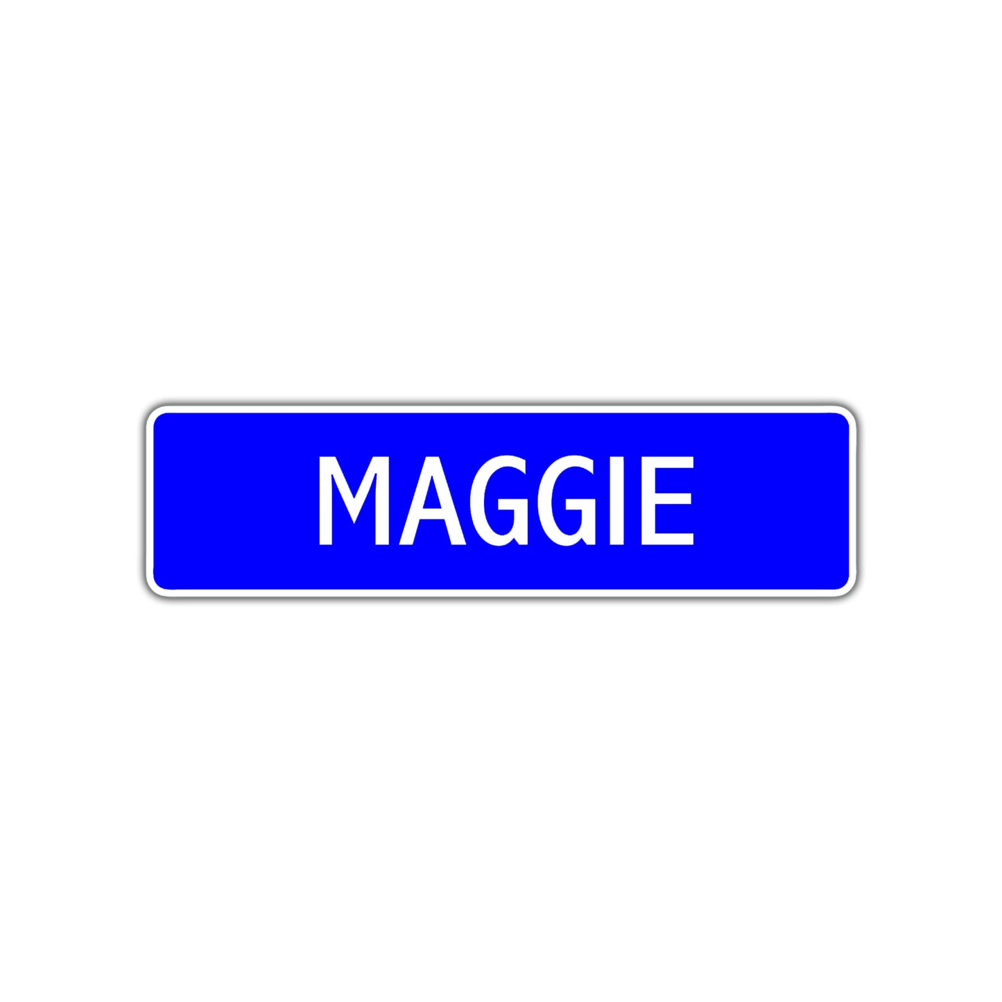 Maggie Street Sign Children Name Room Plate