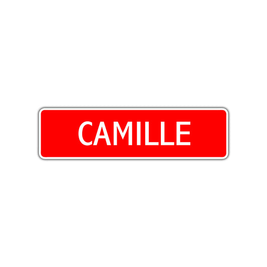 Camille Street Sign Children Name Room Plate