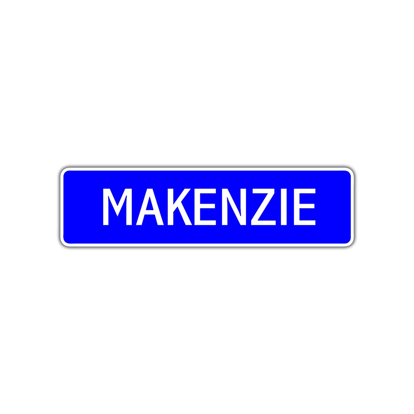 Makenzie Street Sign Children Name Room Plate