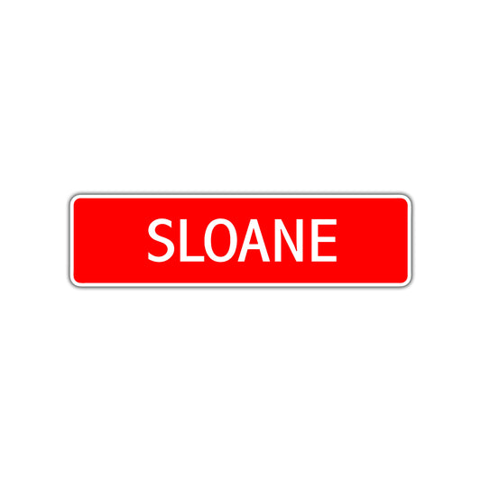 Sloane Street Sign Children Name Room Plate