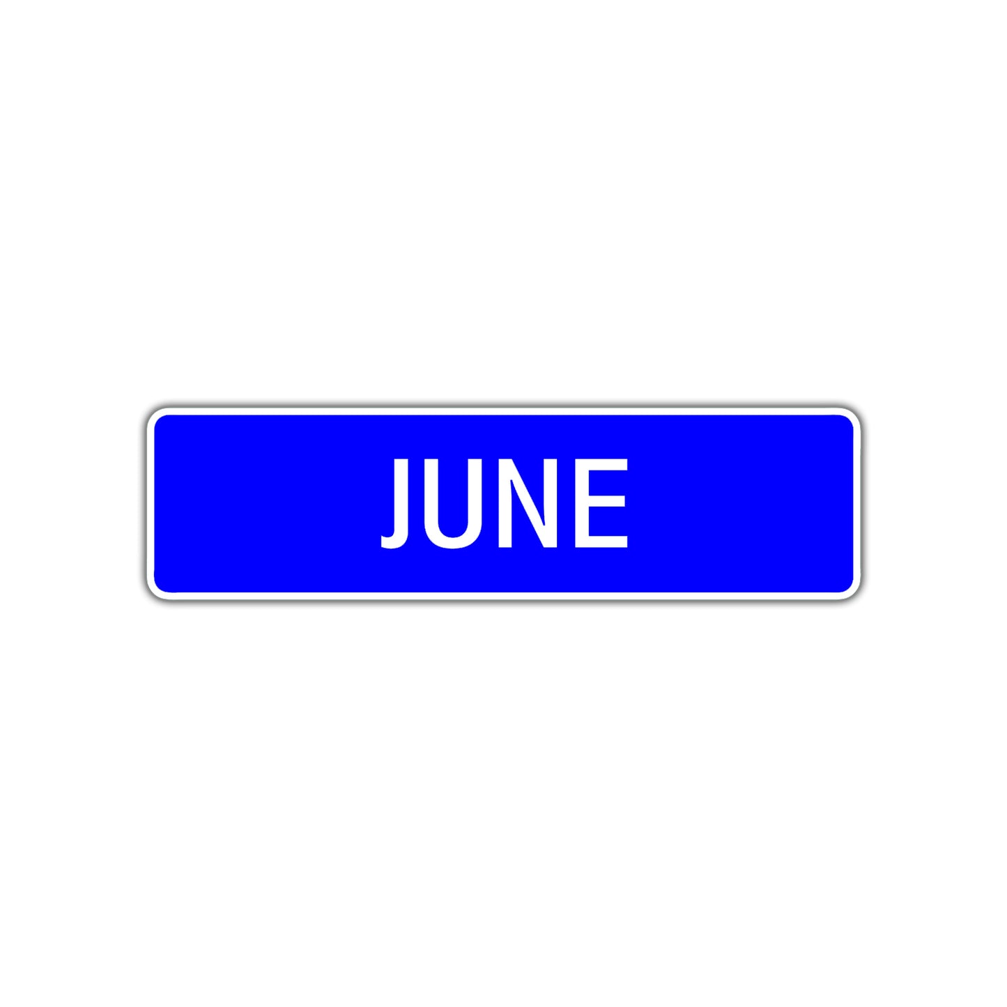 June Street Sign Children Name Room Plate
