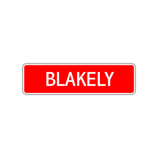 Blakely Street Sign Children Name Room Plate