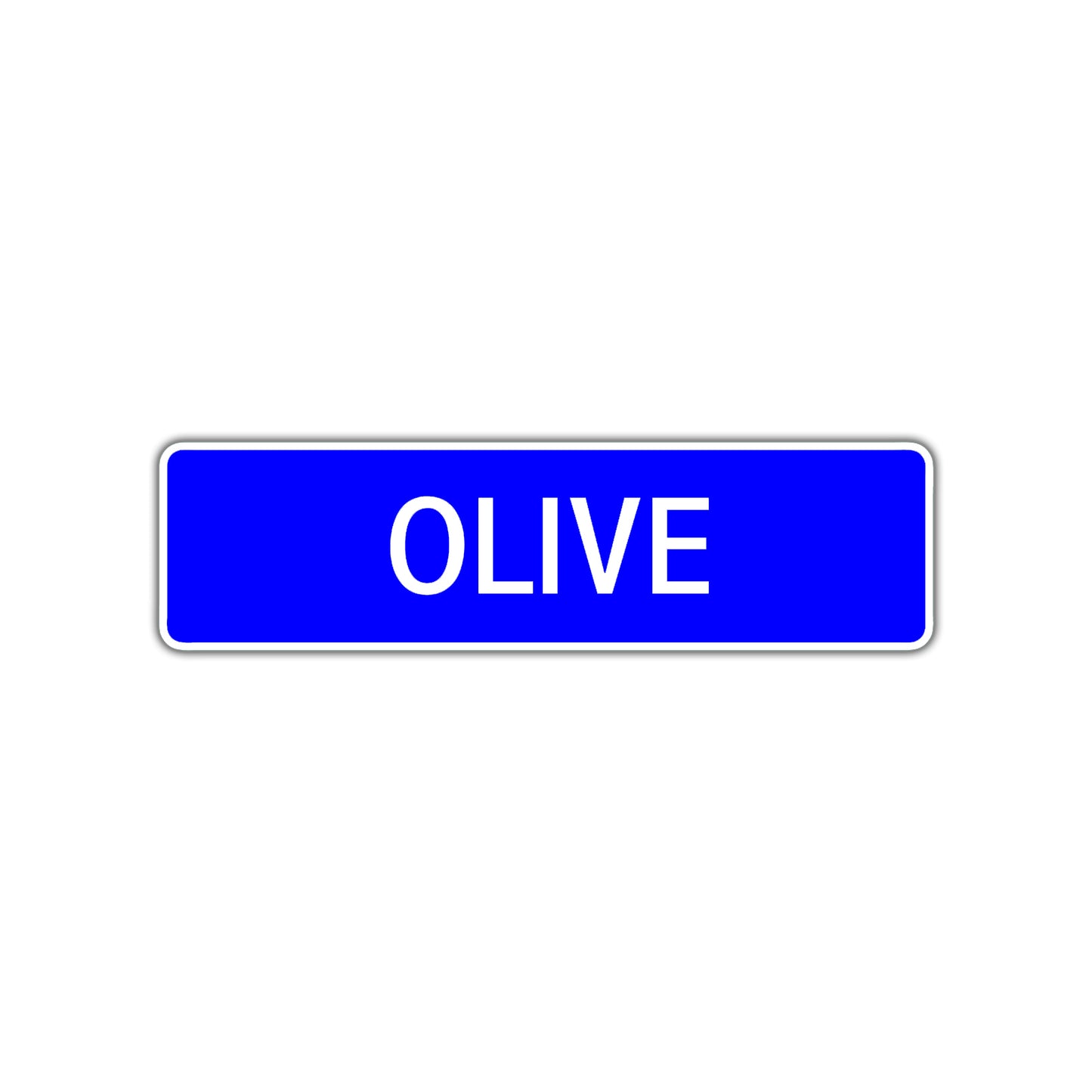 Olive Street Sign Children Name Room Plate
