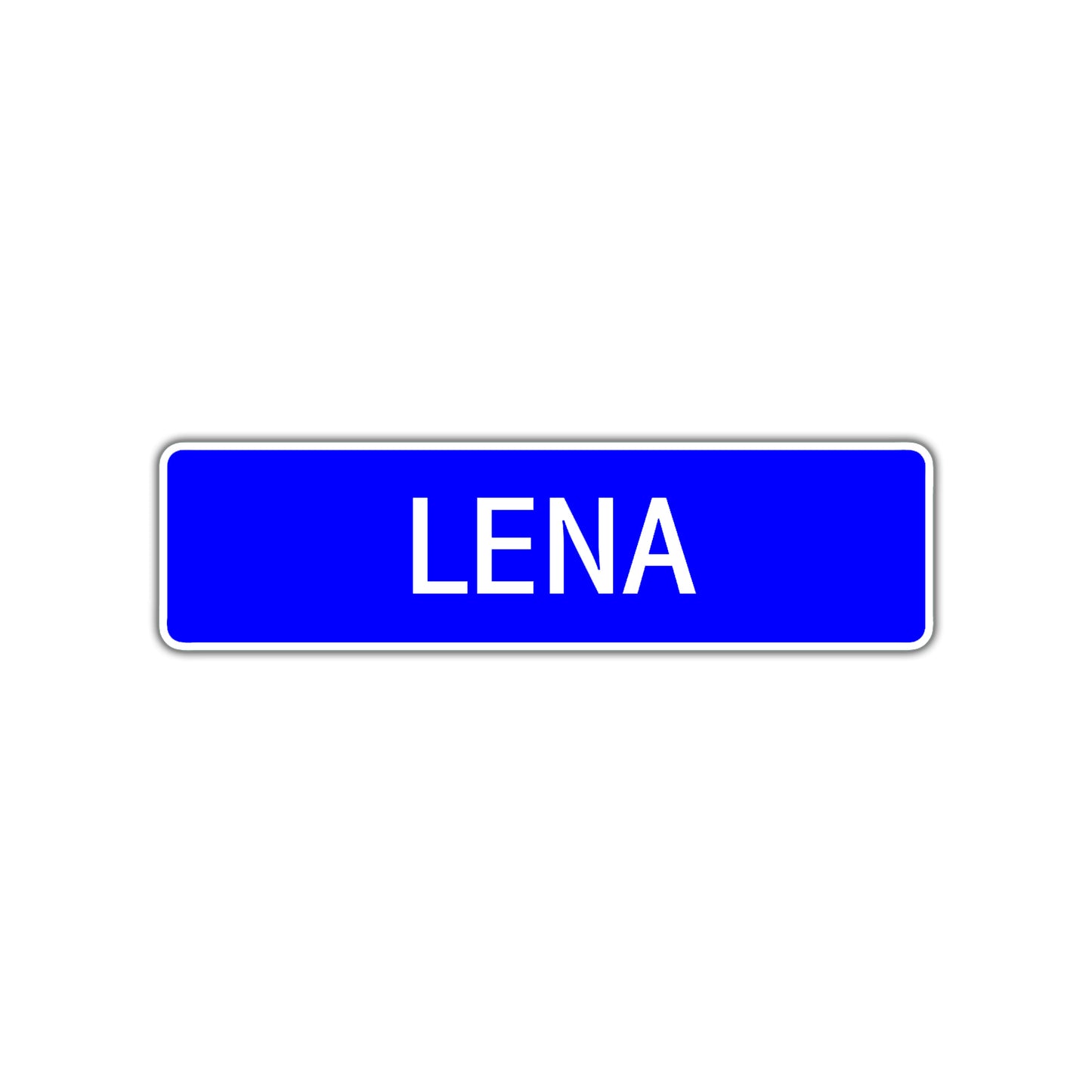 Lena Street Sign Children Name Room Plate