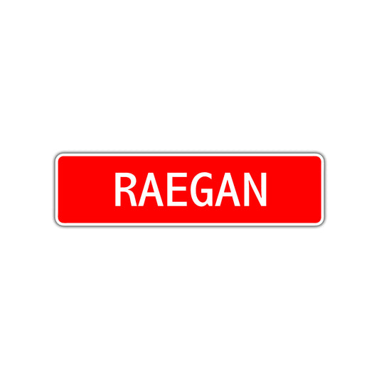 Regan Street Sign Children Name Room Plate