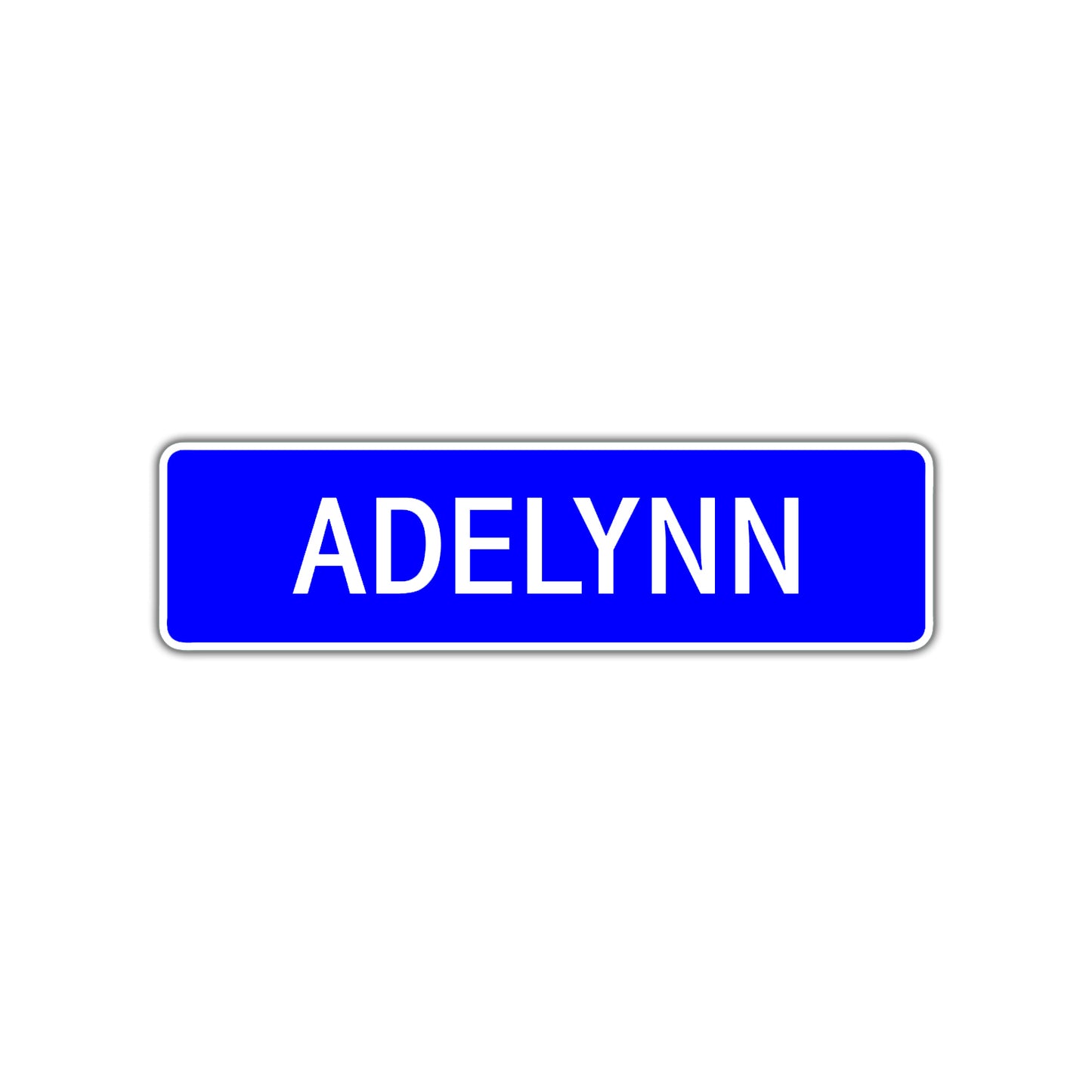 Adelynn Street Sign Children Name Room Plate