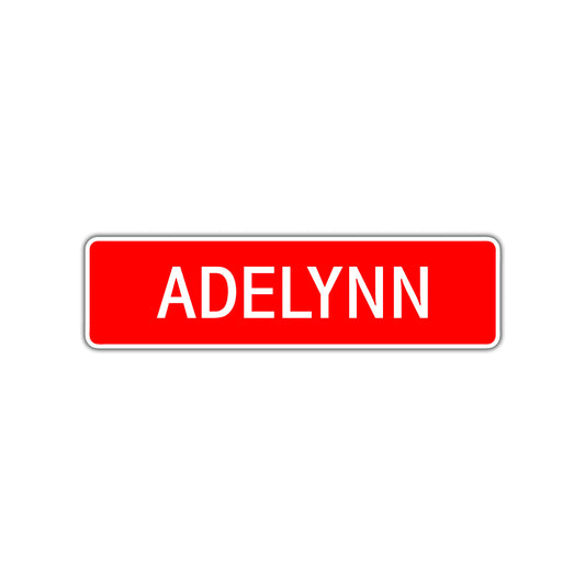 Adelynn Street Sign Children Name Room Plate