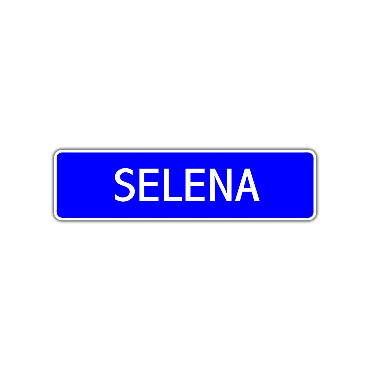 Selena Street Sign Children Name Room Plate