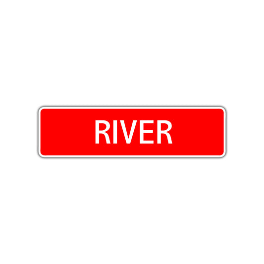River Street Sign Children Name Room Plate