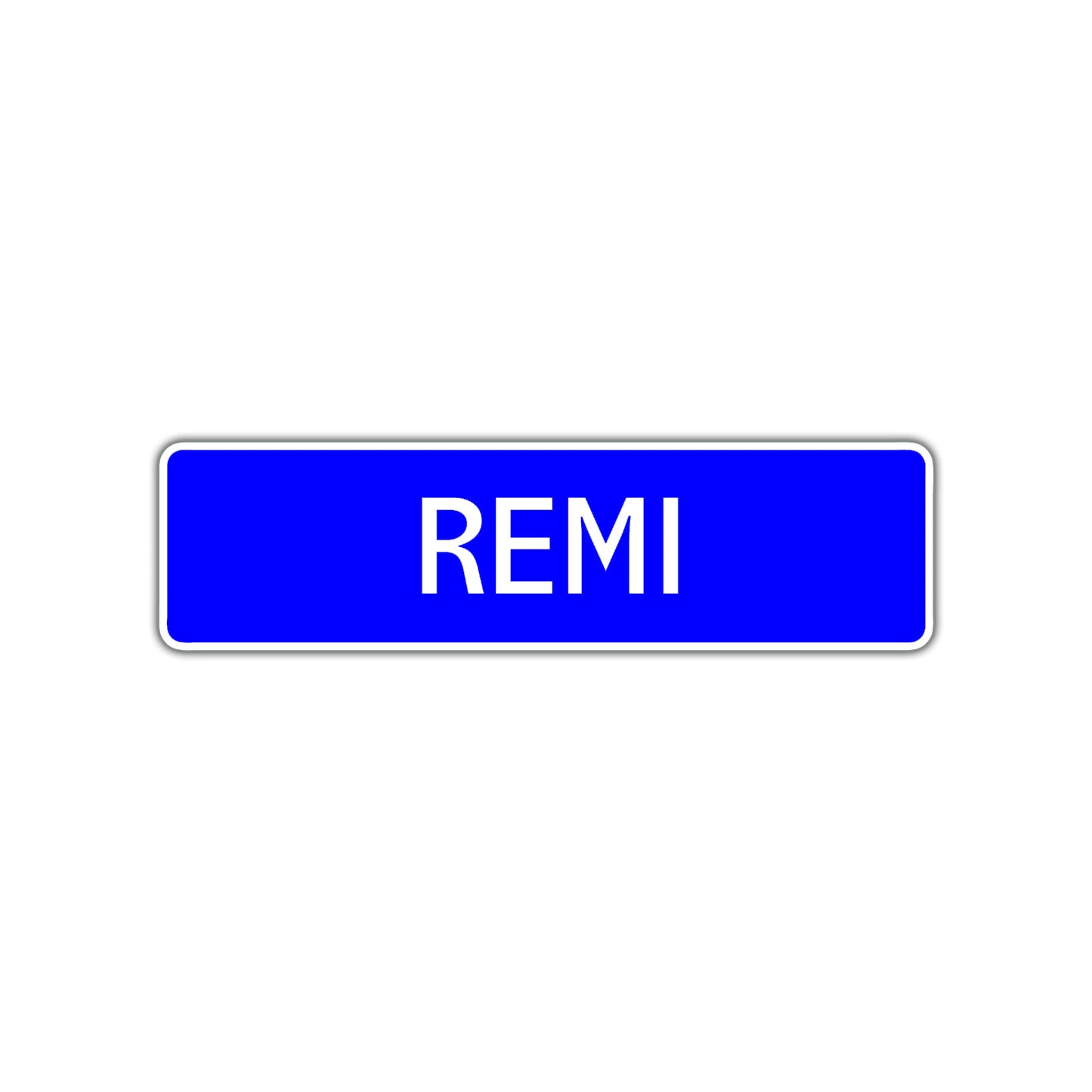 Remi Street Sign Children Name Room Plate
