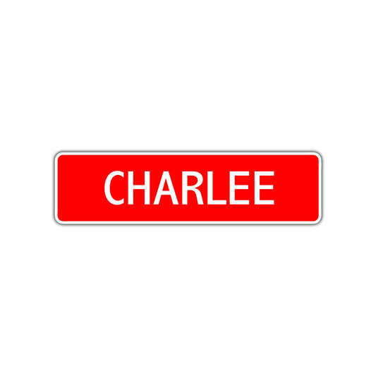 Charlee Street Sign Children Name Room Plate