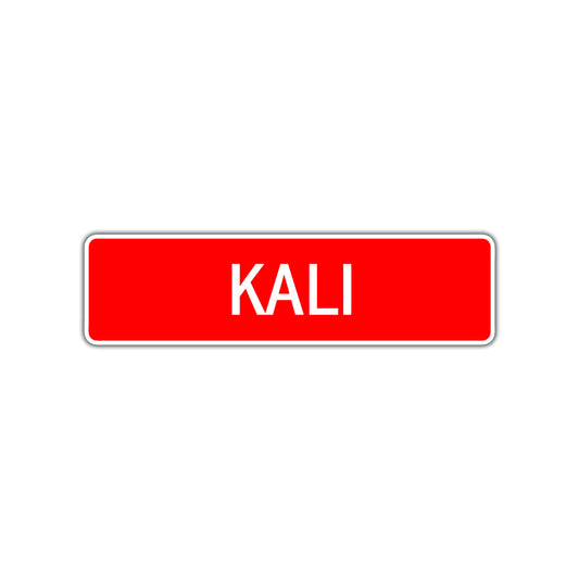 Kali Street Sign Children Name Room Plate
