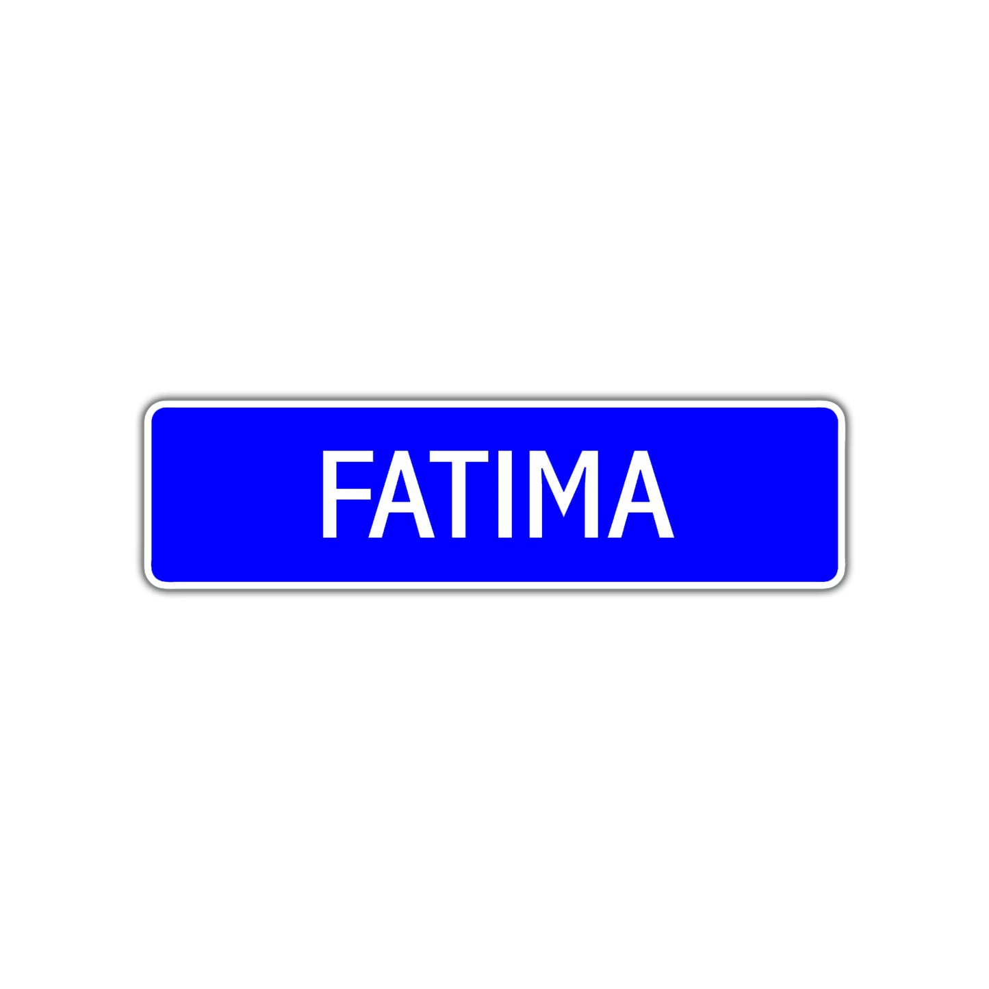Fatima Street Sign Children Name Room Plate